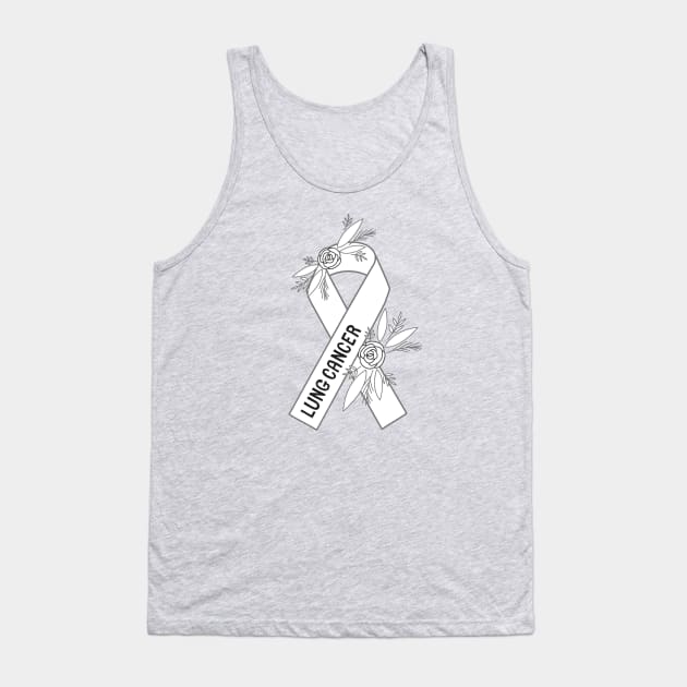 Lung Cancer Awareness Tank Top by Sloth Station